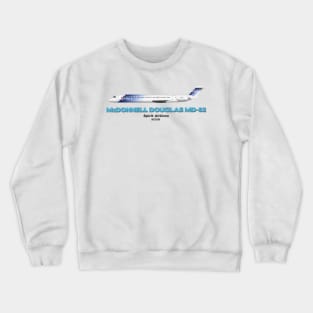 McDonnell Douglas MD-82 - Spirit Airlines Crewneck Sweatshirt